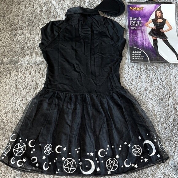 Black Magic Witch Halloween Costume Small Witchy Goth Cosplay Whimsygoth Magic - Picture 13 of 15